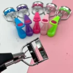 فرمژه شانه دار استیل دسته طرح دار قلبی رنگی