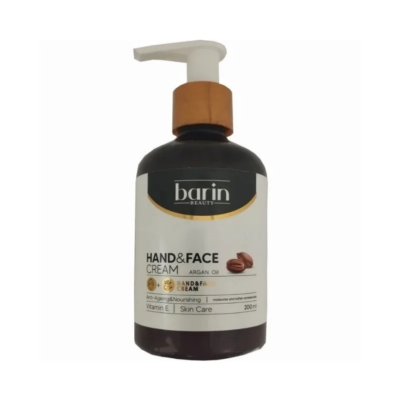 کرم مرطوب کننده دست و صورت روغن آرگان بارین بیوتی 200ml