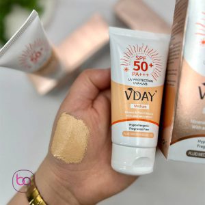 کرم ضد آفتاب رنگی بژ متوسط وی دی Vday SPF50
