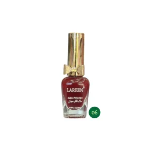 لاک ناخن لارن قرمز شرابی کد 06 مدل پاپیون 20ml