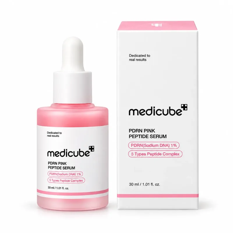 سرم PDRN و پپتاید صورتی مدی کیوب MEDICUBE حجم 30 میلی لیتر