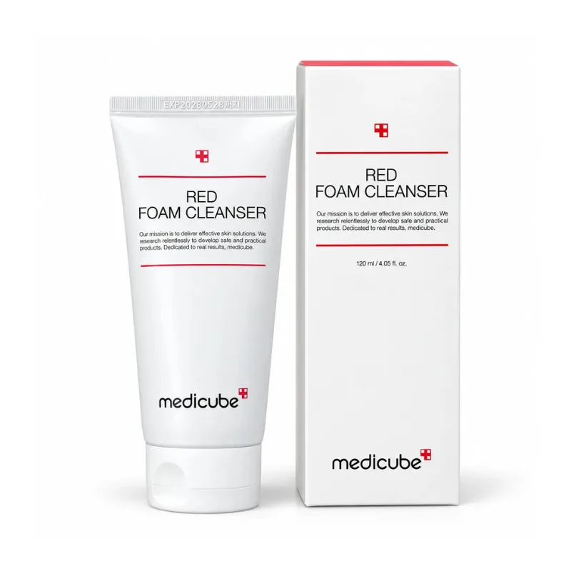 فوم شوینده ضد جوش مدی کیوب Medicube مدل Red حجم 120 میلی لیتر