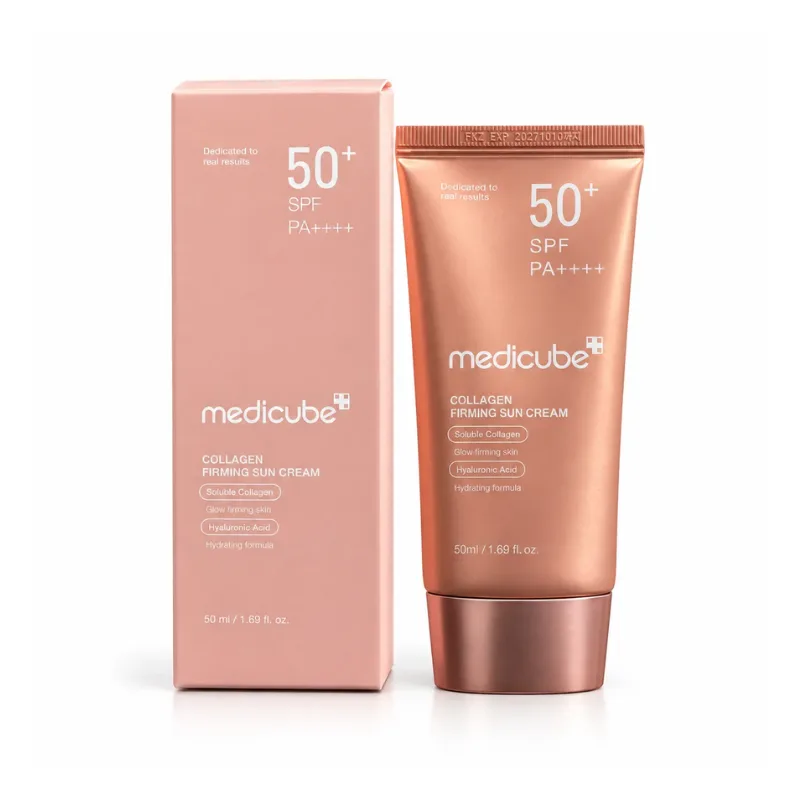 کرم ضد آفتاب کلاژن سه گانه مدی کیوب Medicube SPF50+ حجم 50 میلی لیتر